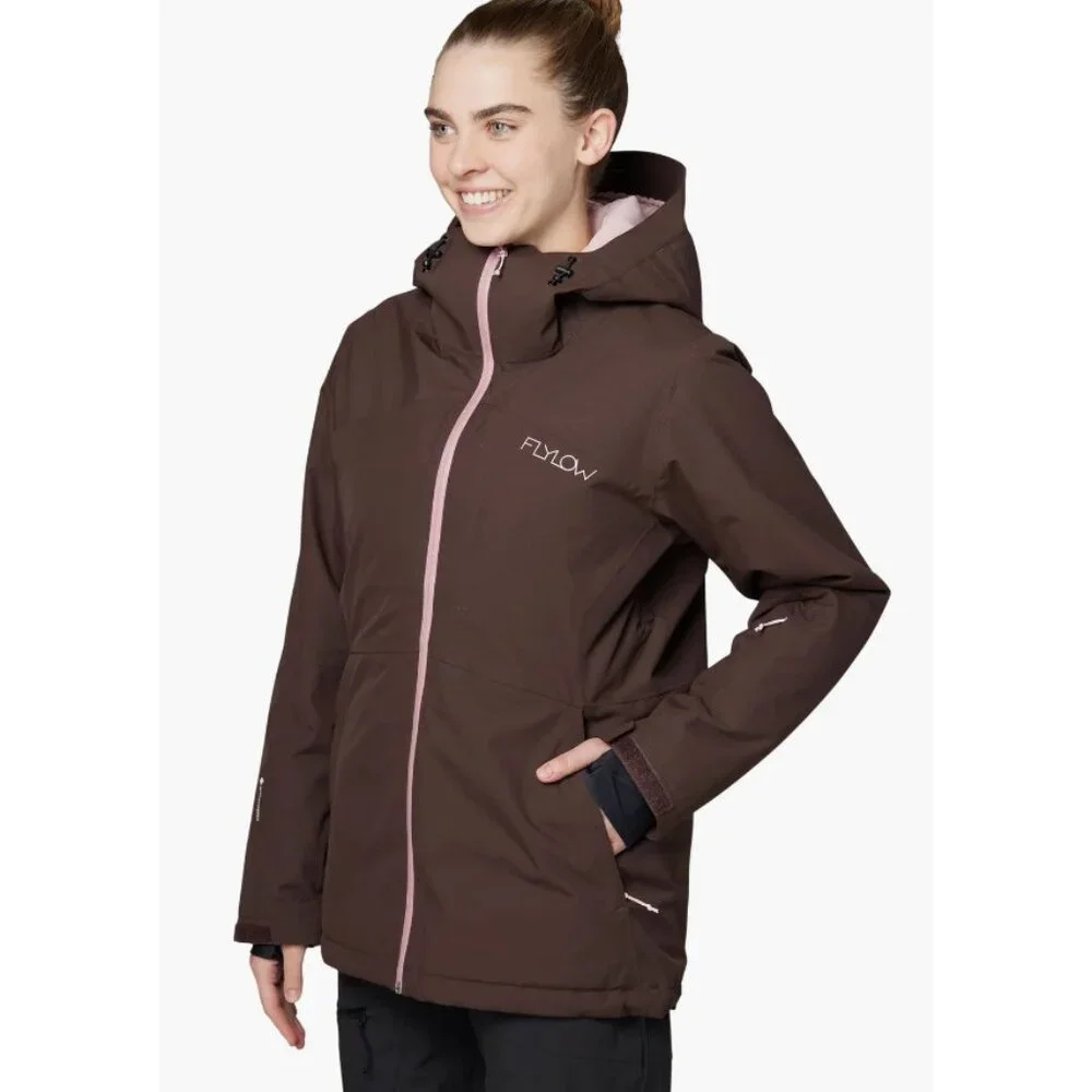 FLYLOW Freya Womens Hooded Ski/Snowboard Parka/Jacket/Coat NEW Timber $380 - Picture 6 of 7